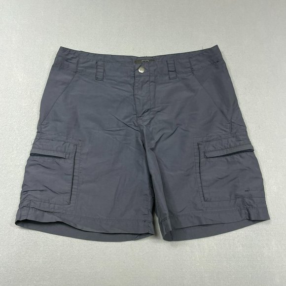 REI Shorts Rei Cargo 6 Nylon Cargo Hiking Shorts Womens 8 Gray